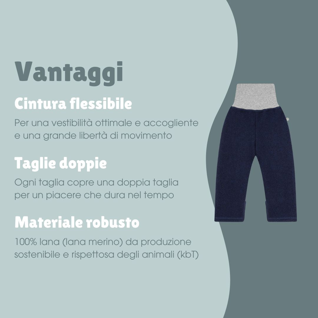 Pantaloni in lana | Essential Blu