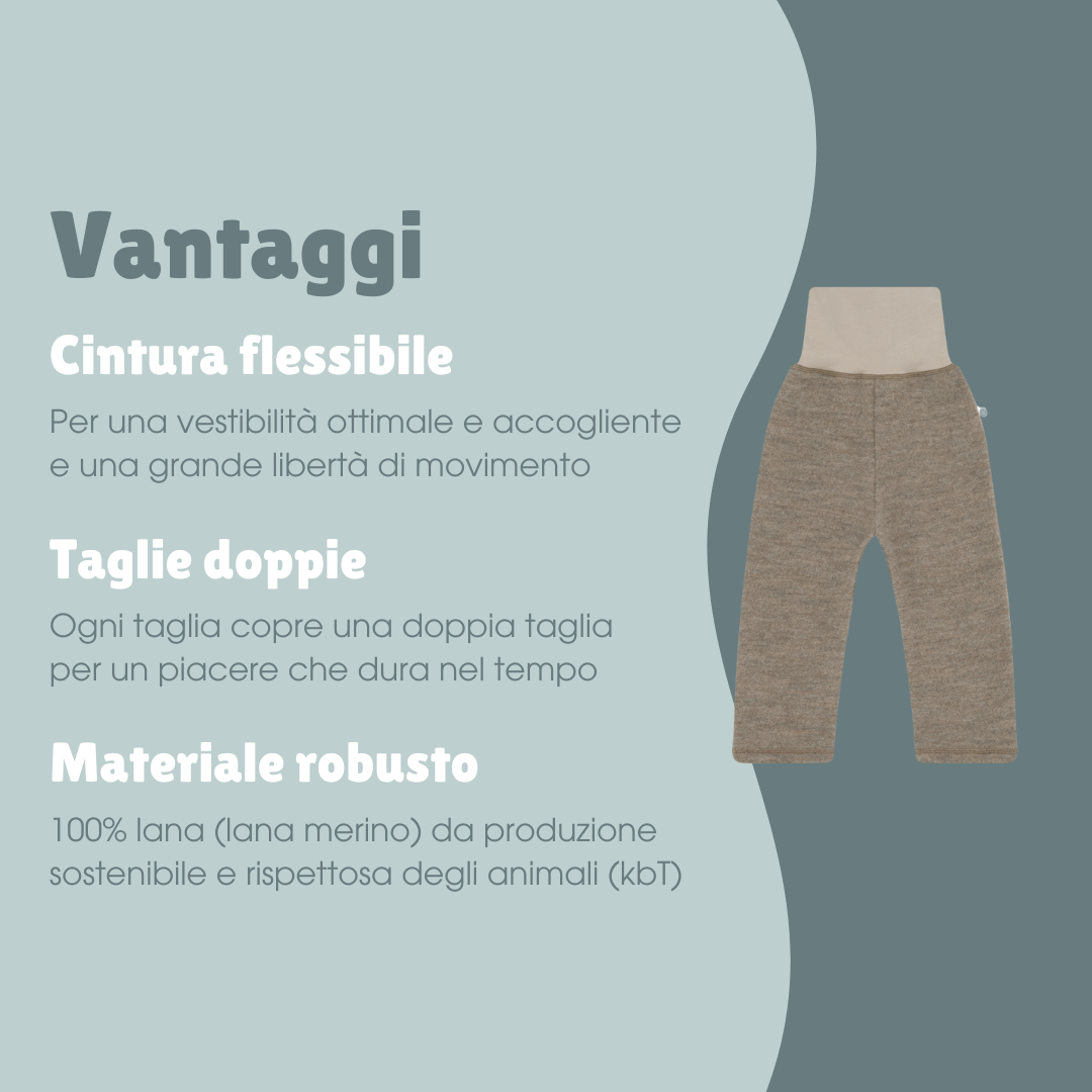 Pantaloni in lana | Essential Beige