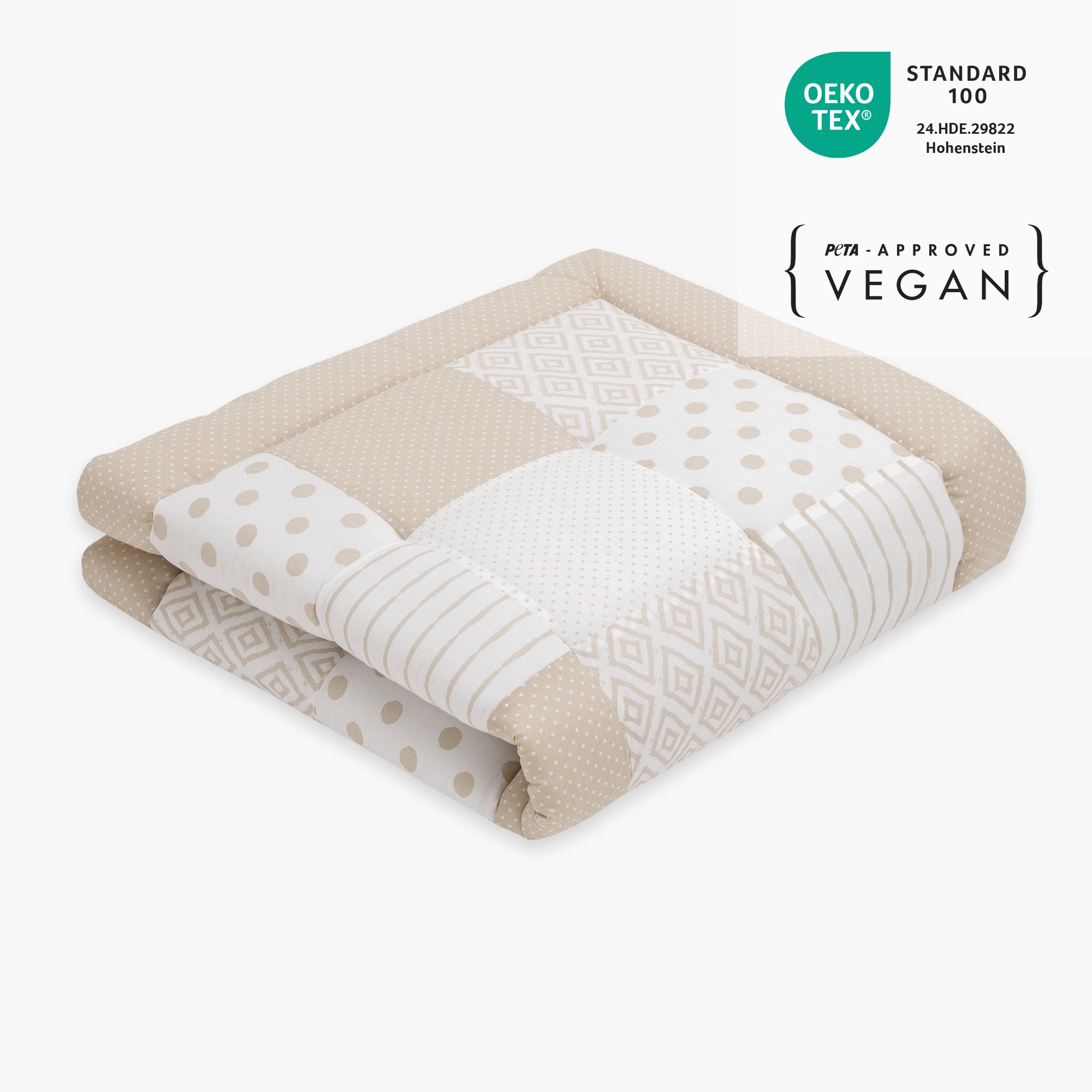 Tappeto da gioco patchwork | Essential Beige