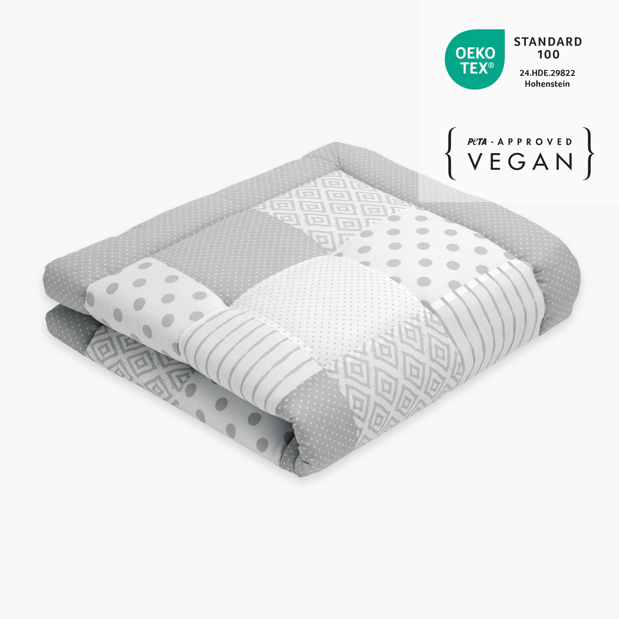 Tappeto da gioco patchwork | Essential Grigio