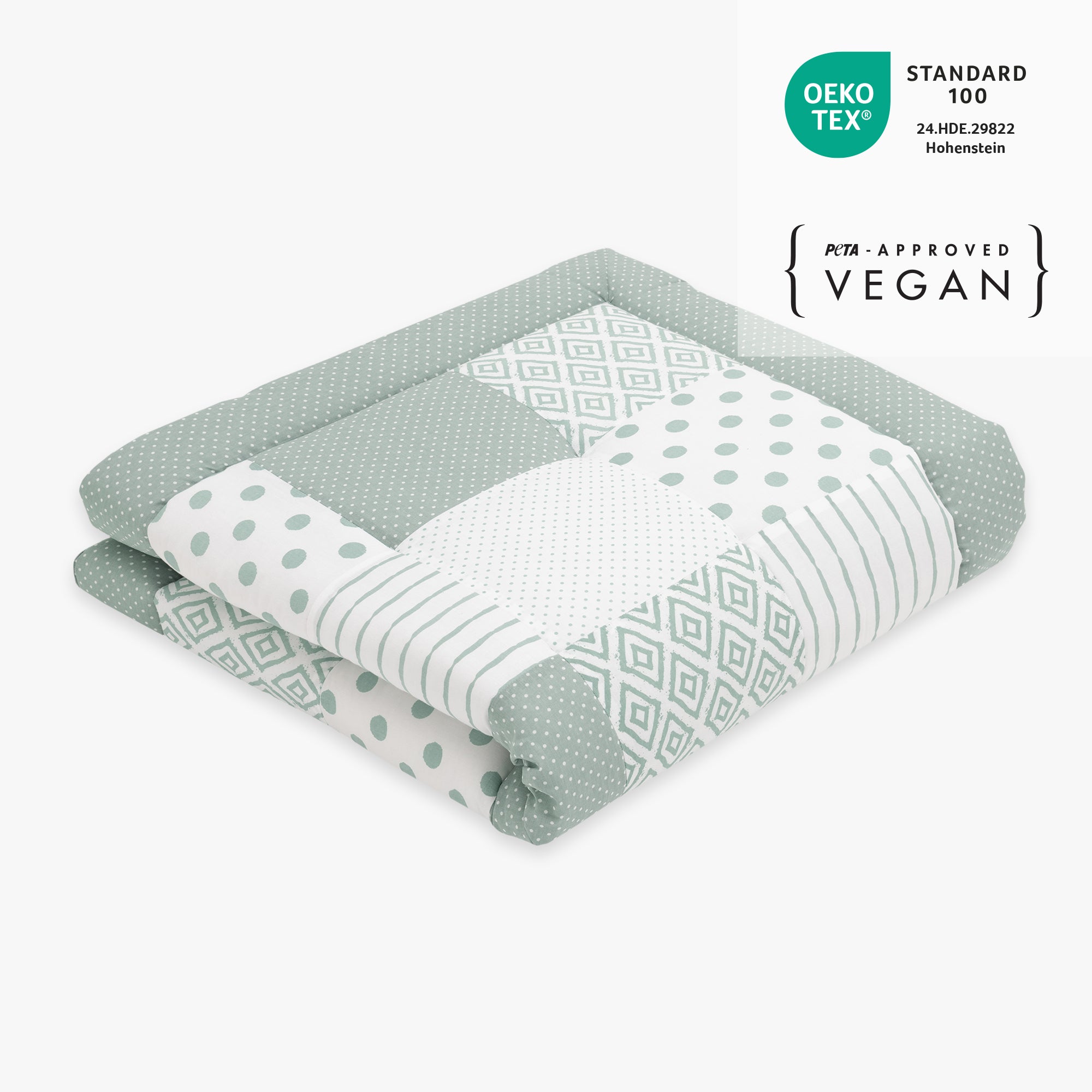 Tappeto da gioco patchwork | Essential Menta