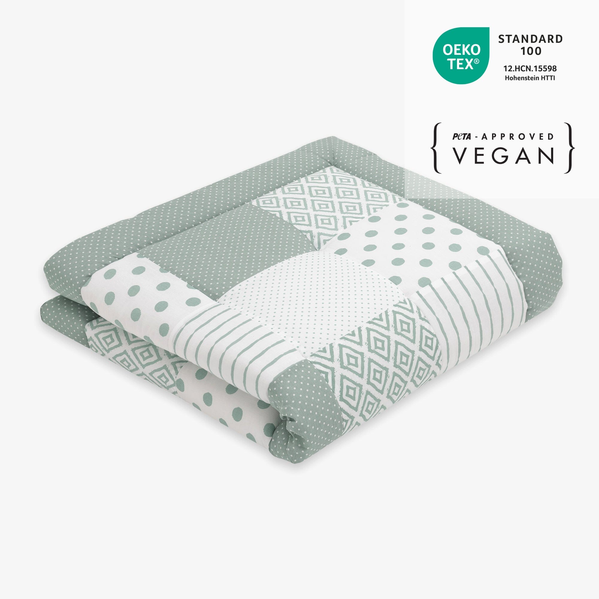 Tappeto da gioco patchwork | Essential Menta