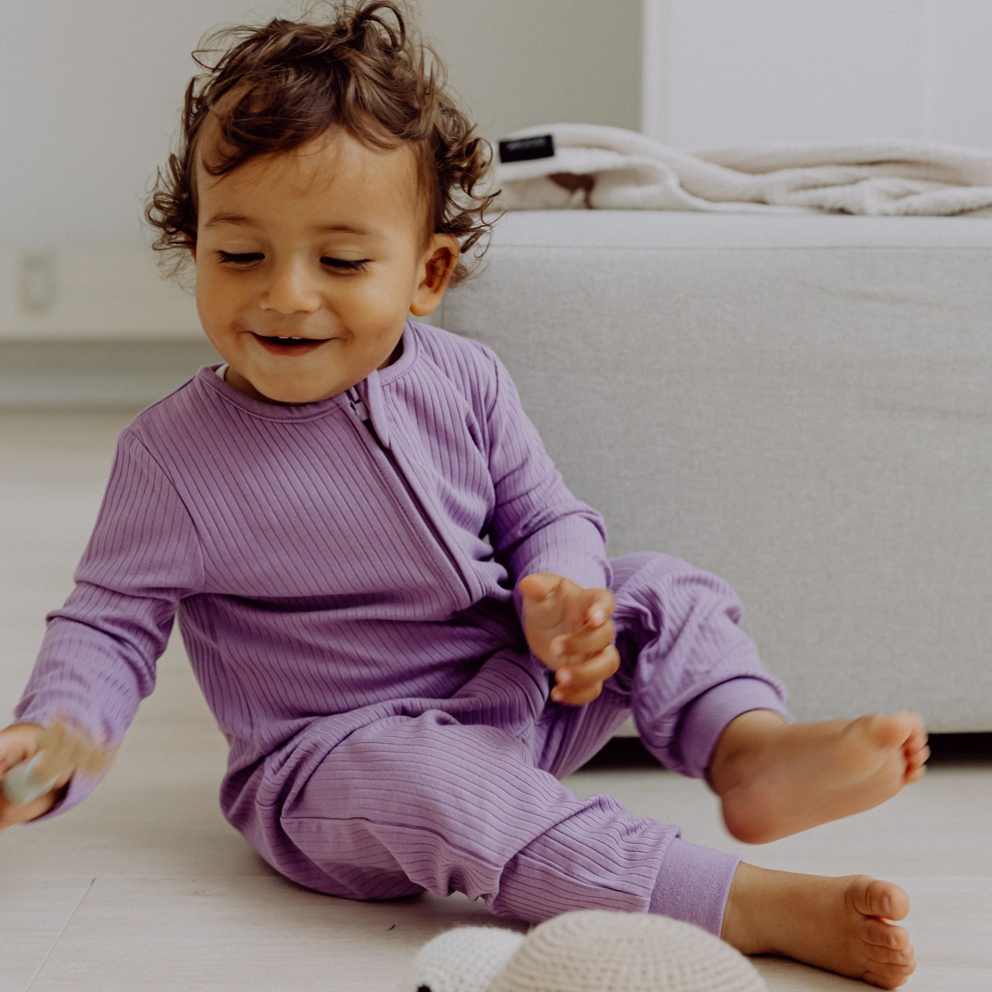 Pigiama con bordi elastici | Essential Lavanda