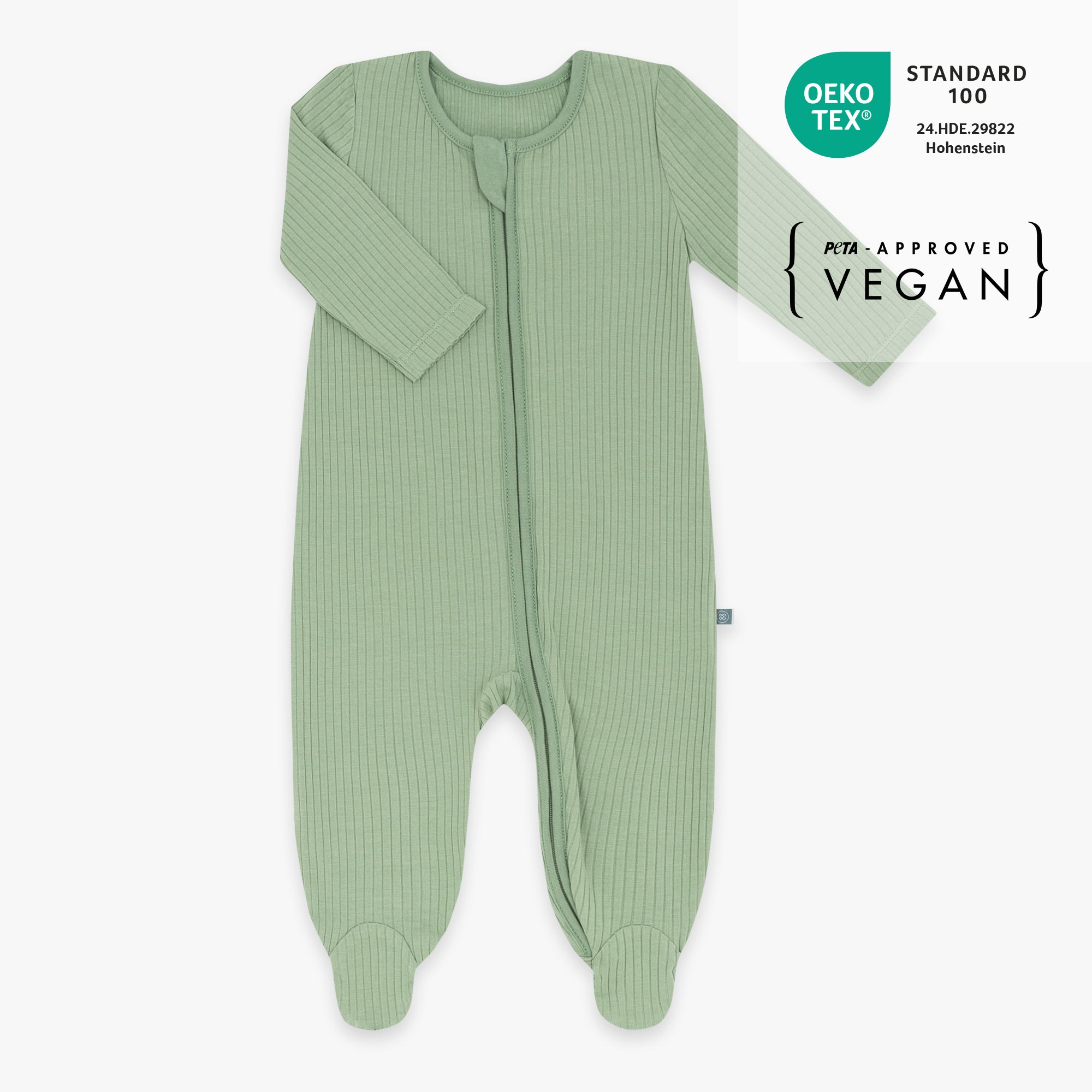 Pigiama con piedi | Essential Verde