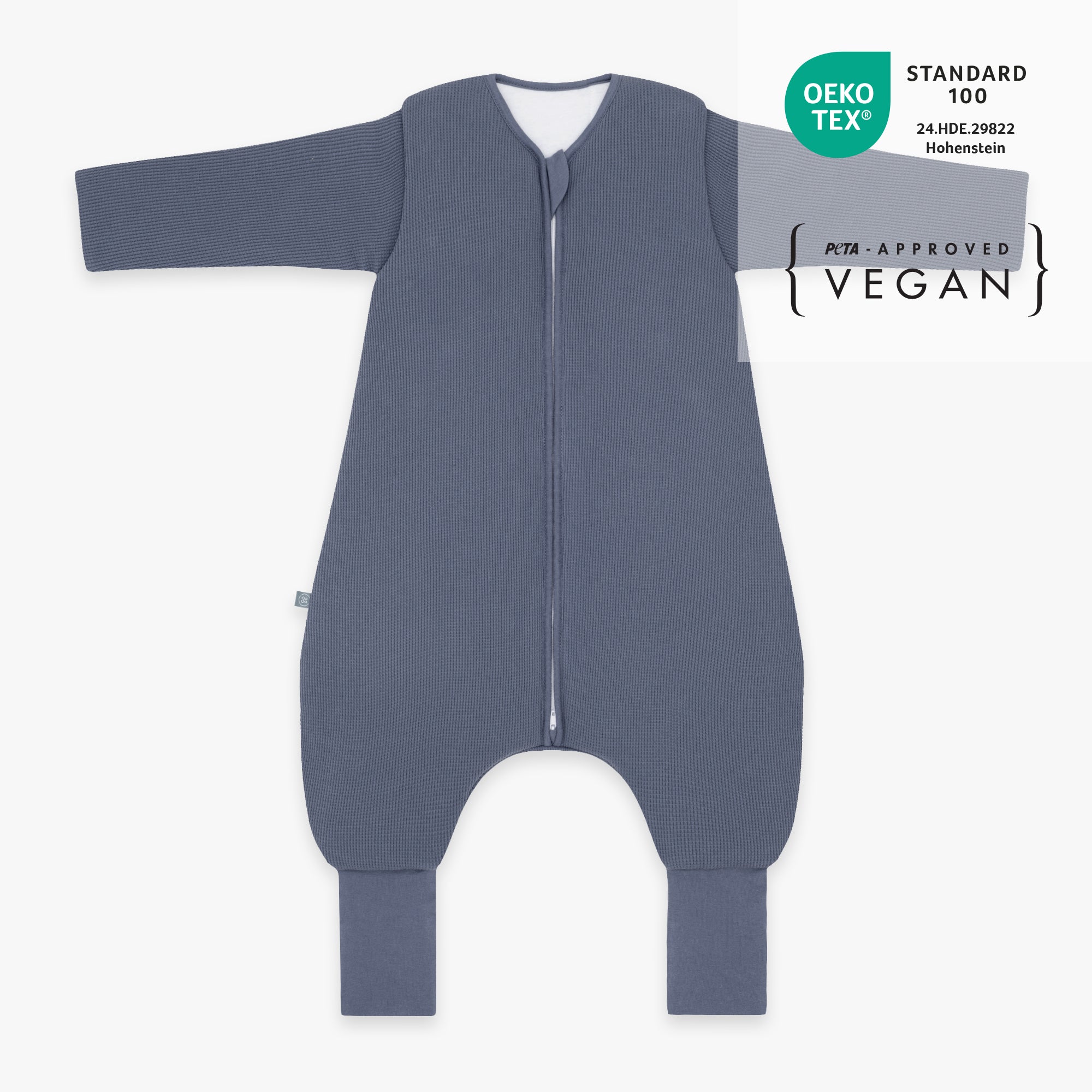 Sacco nanna con piede pieghevole e maniche 3.5 TOG | Essential Blu