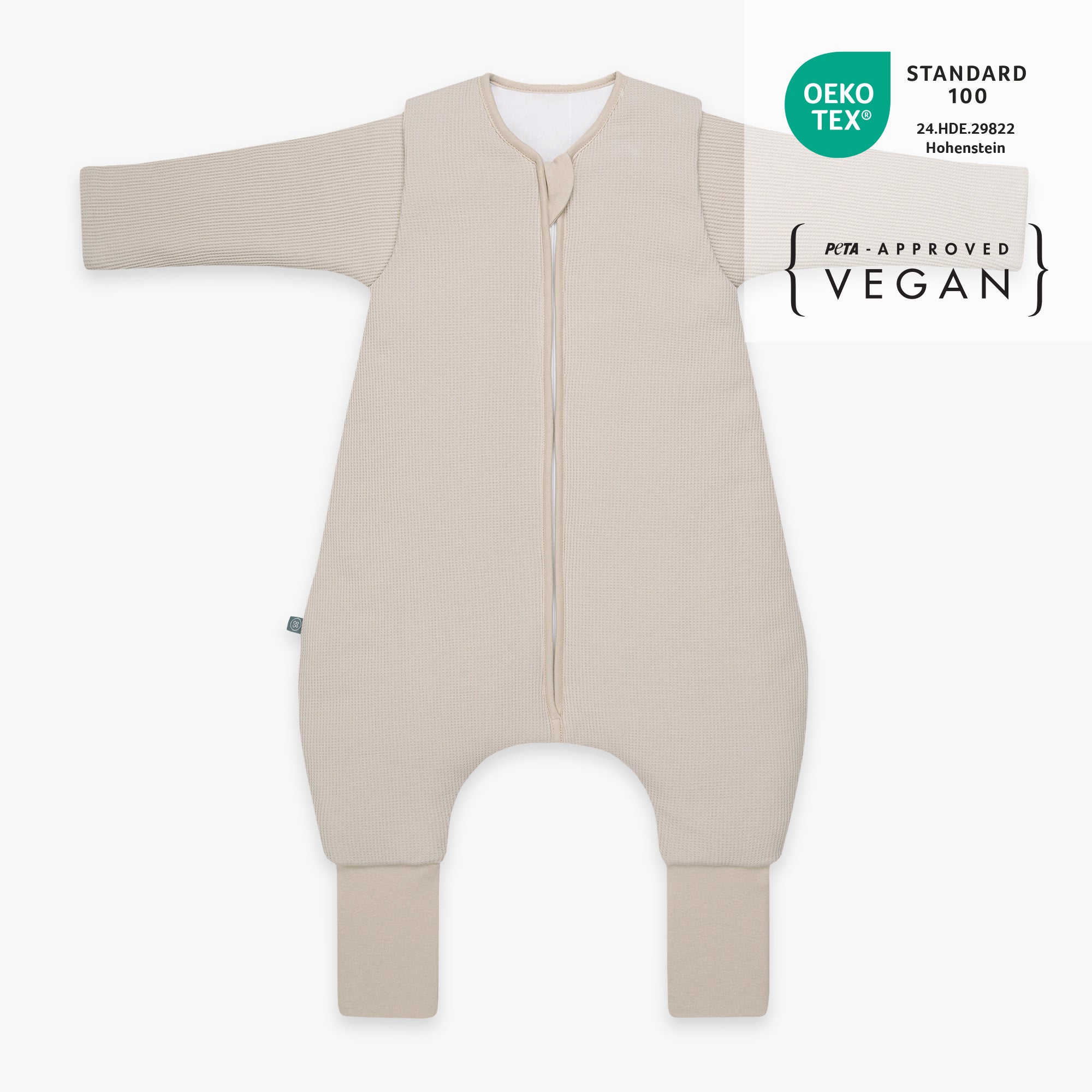 Sacco nanna con piede pieghevole e maniche 3.5 TOG | Essential Beige