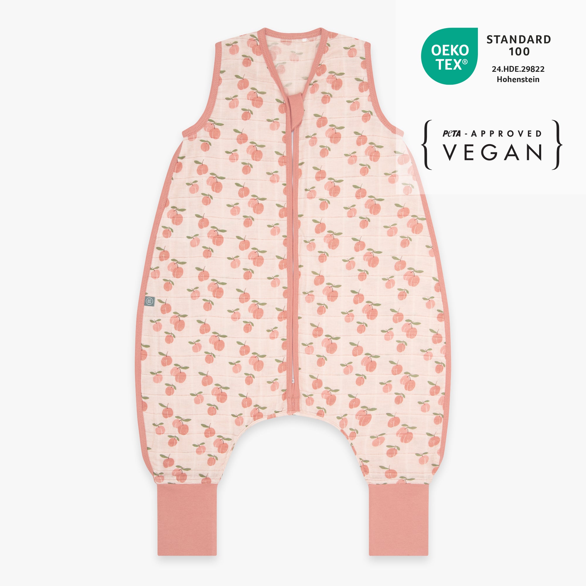 Sacco nanna in mussola con piedi 0.5 TOG | Albicocca