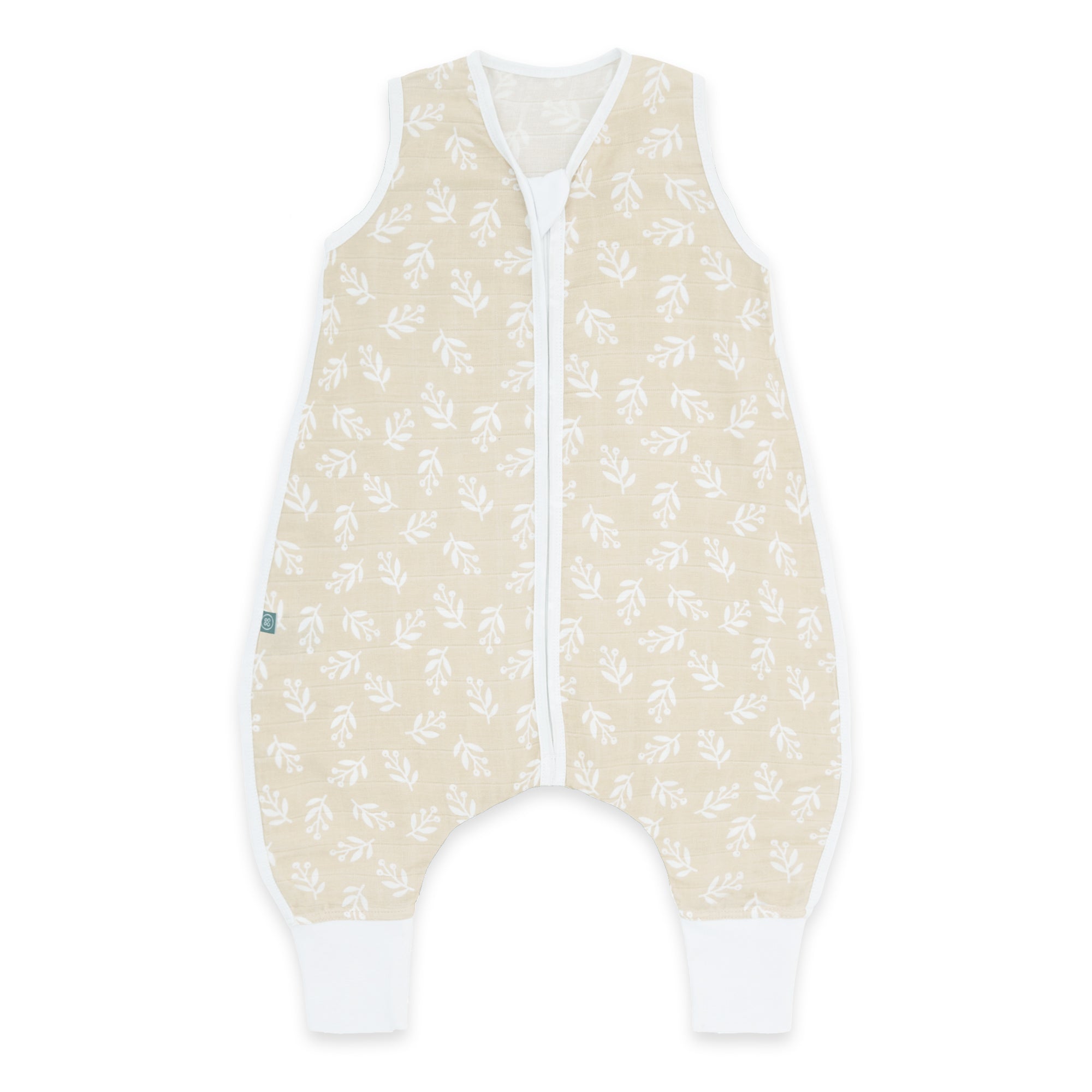 Sacco nanna in mussola con piedi 0.5 TOG | Floreale Sabbia