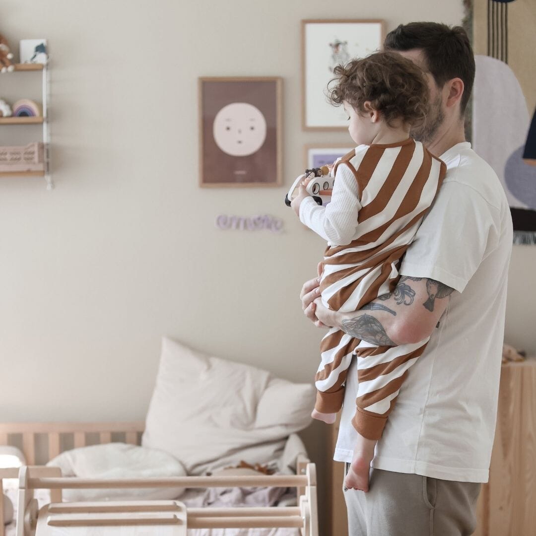 Sacco nanna con piedi 1.0 TOG | Strisce Toffee
