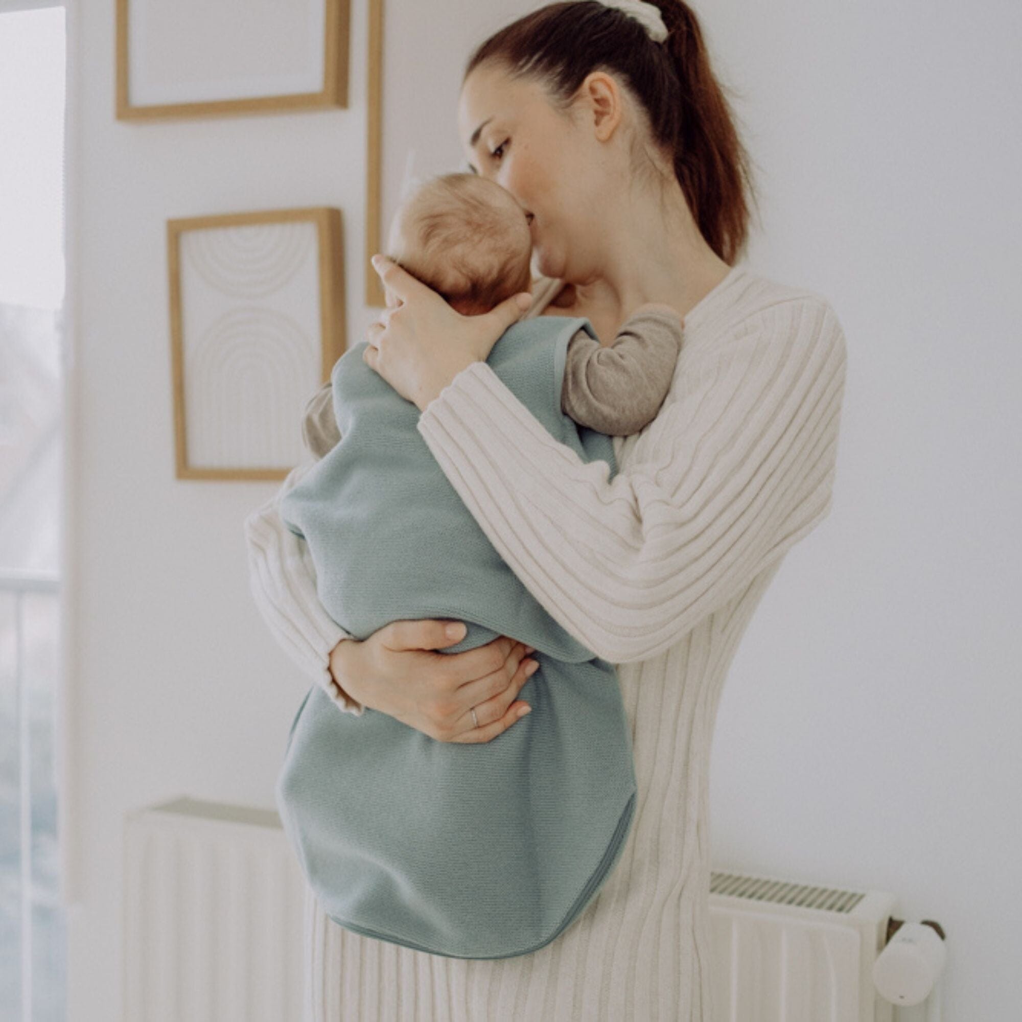 Sacco nanna in lana merino 1.0 TOG | Essential Menta