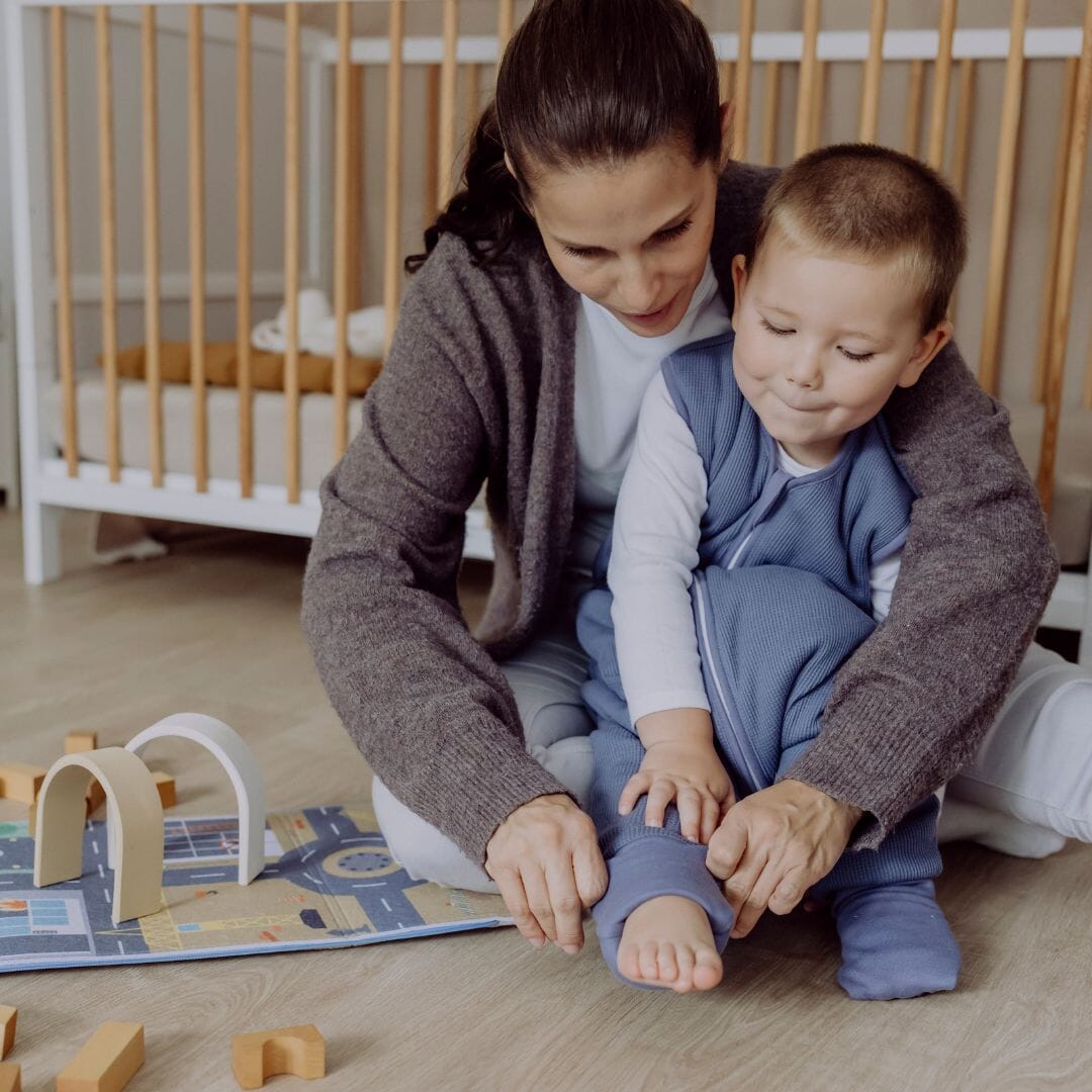 Sacco nanna con piede pieghevole 2.5 TOG | Essential Blu