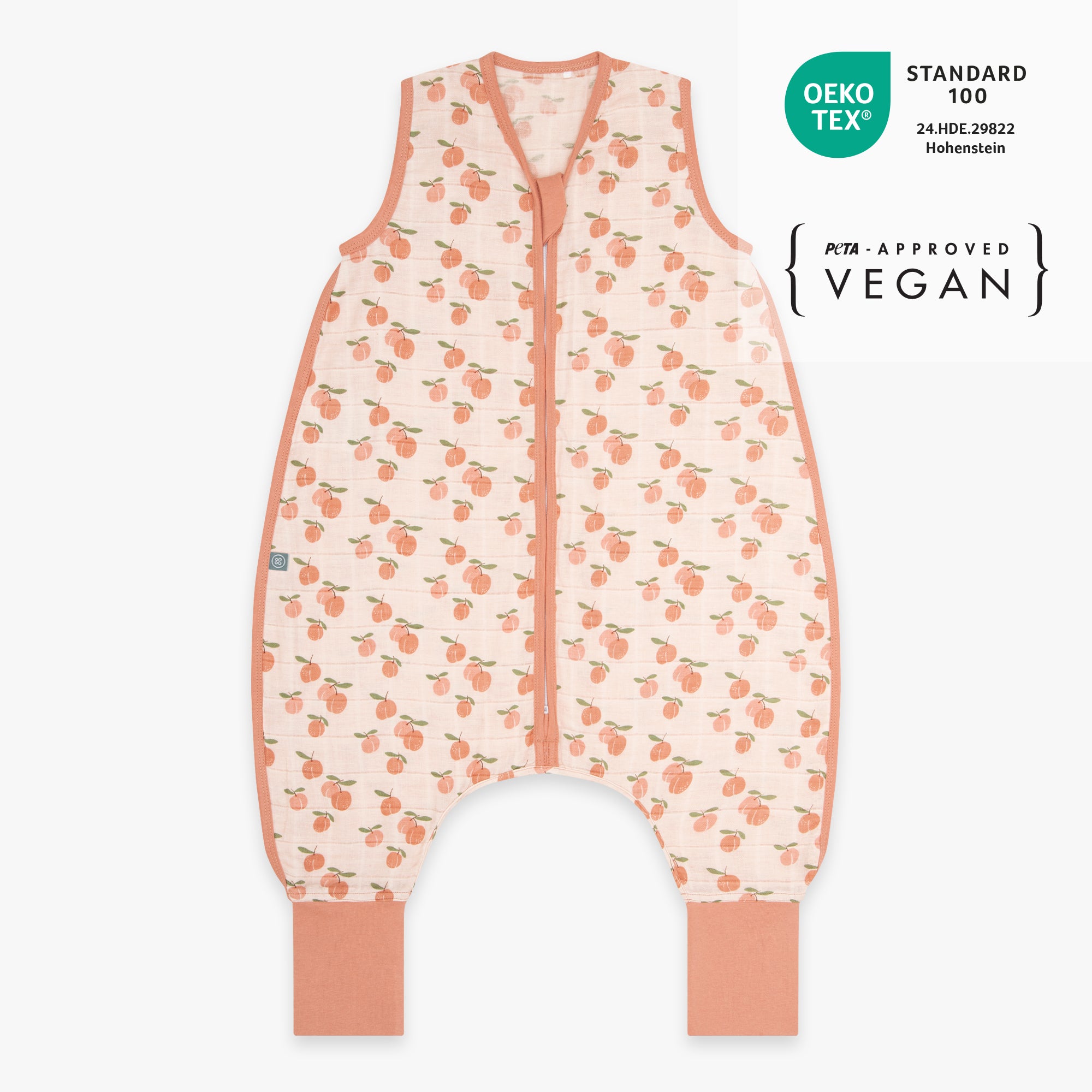 Sacco nanna in mussola con piedi 0.5 TOG | Albicocca