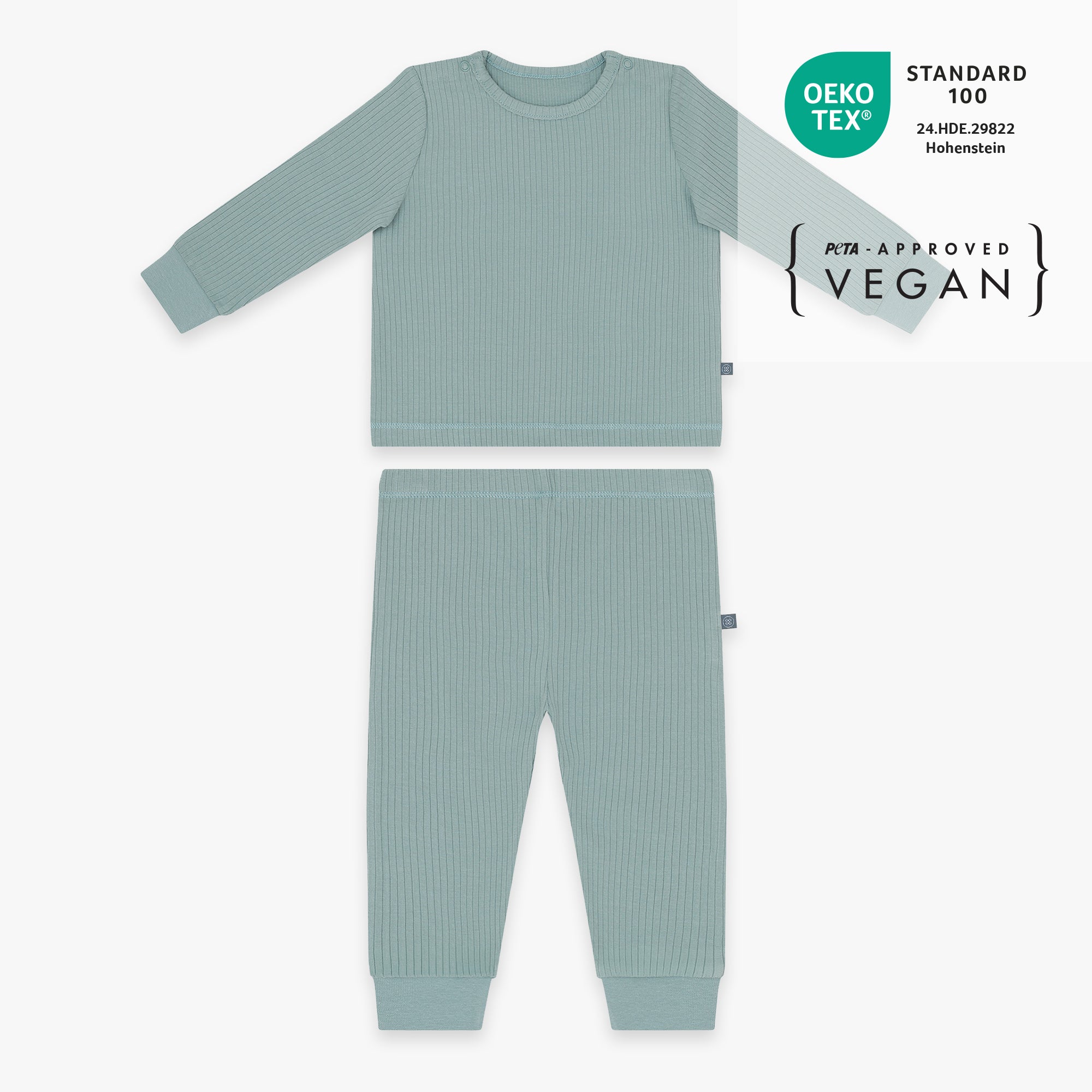 Pigiama lungo 2 pezzi | Essential Menta