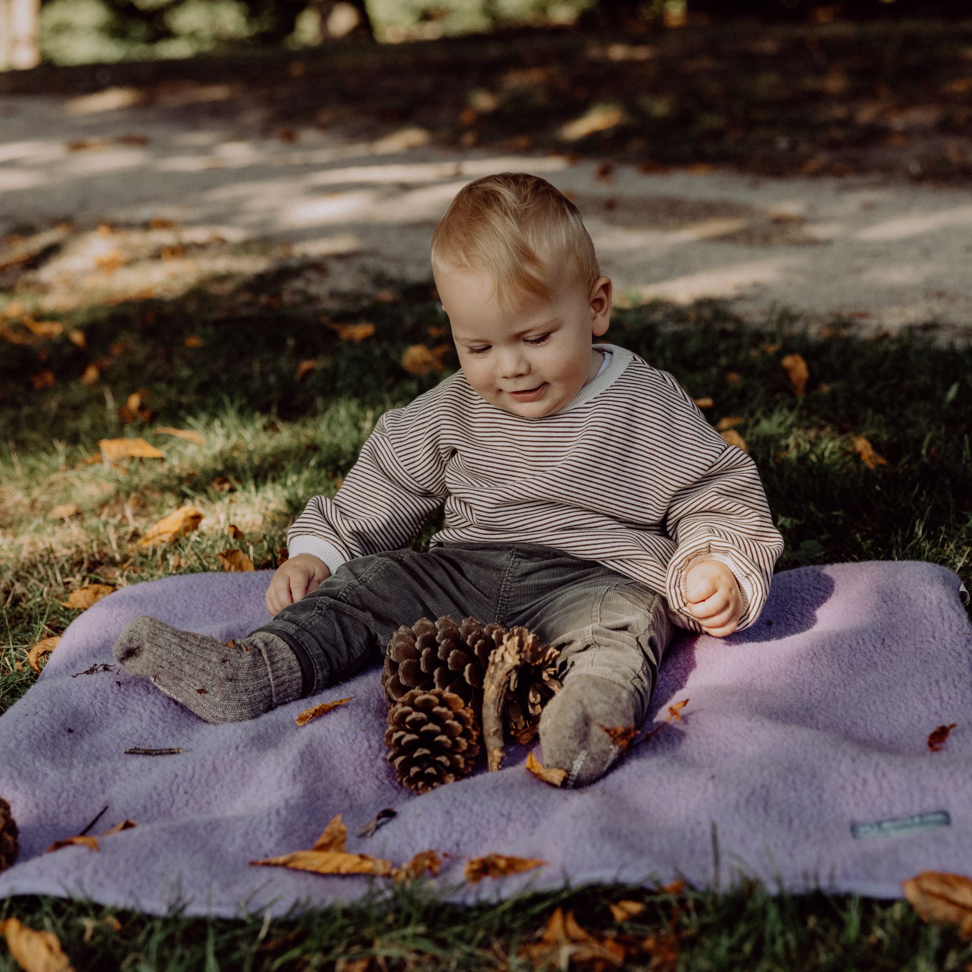 Coperta coccolosa in lana merino teddy | Essential Lavanda