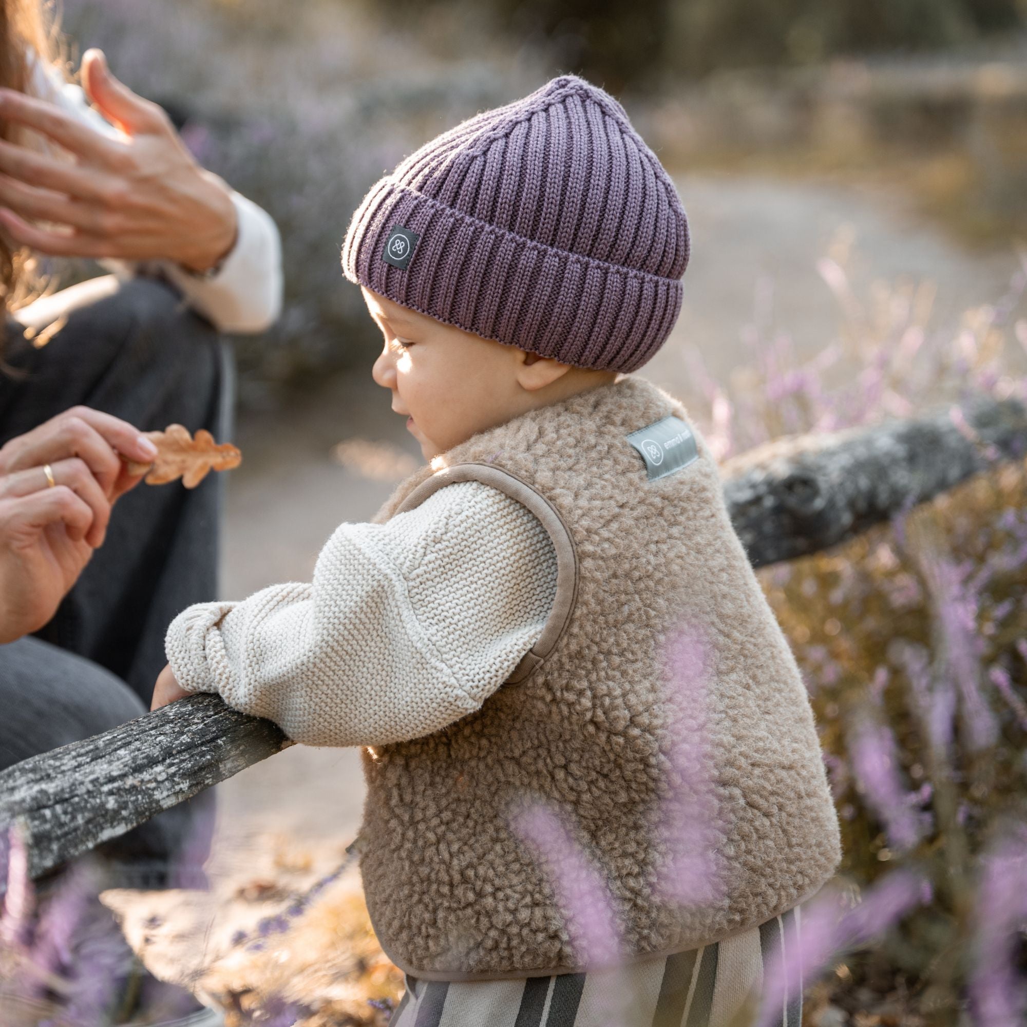 Berretto in lana merino bambino | Essential Berry