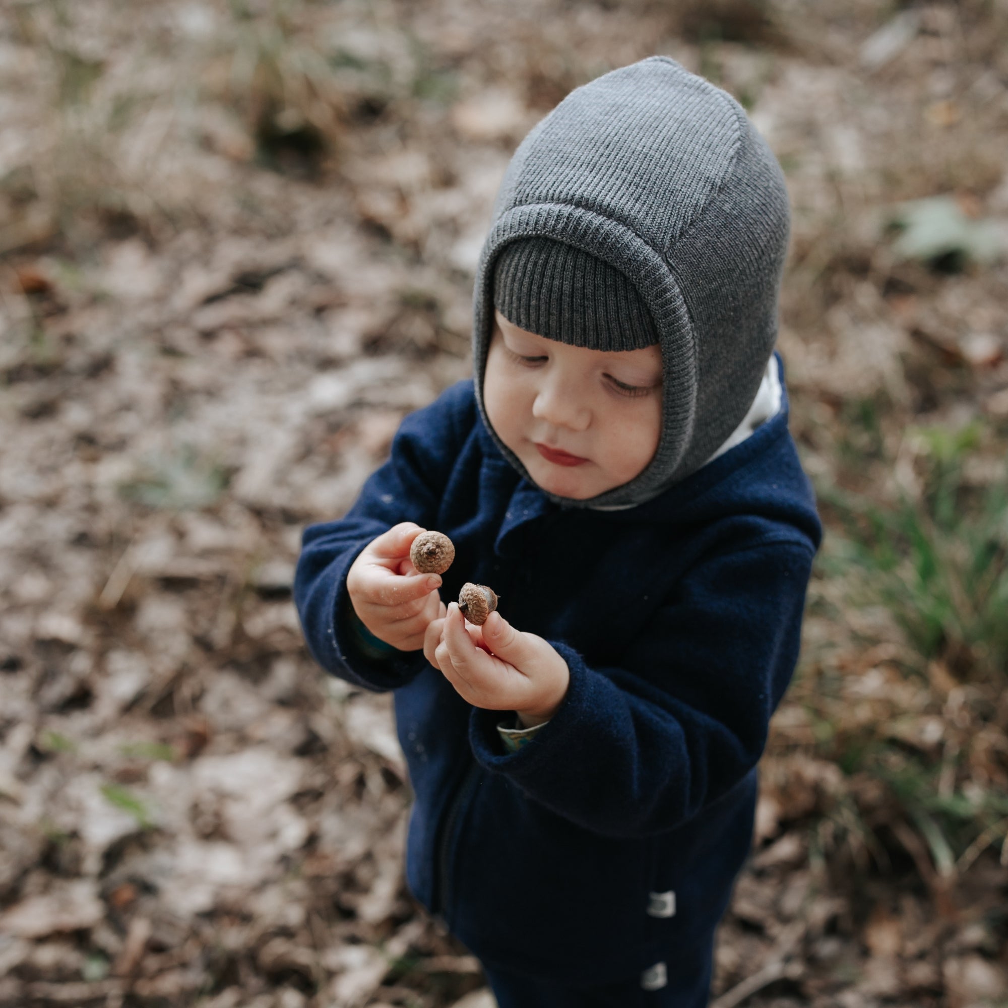 Balaclava in lana merino bambini | Essential Grigio