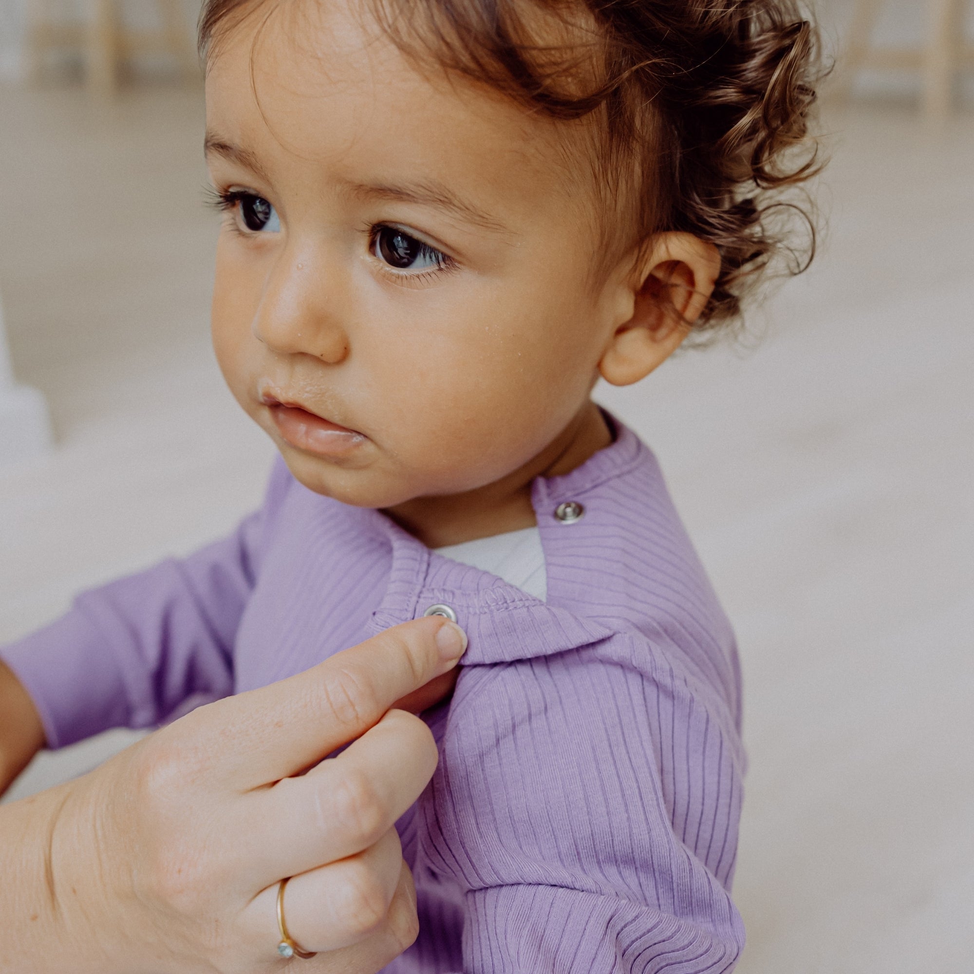 Pigiama lungo 2 pezzi | Essential Lavanda