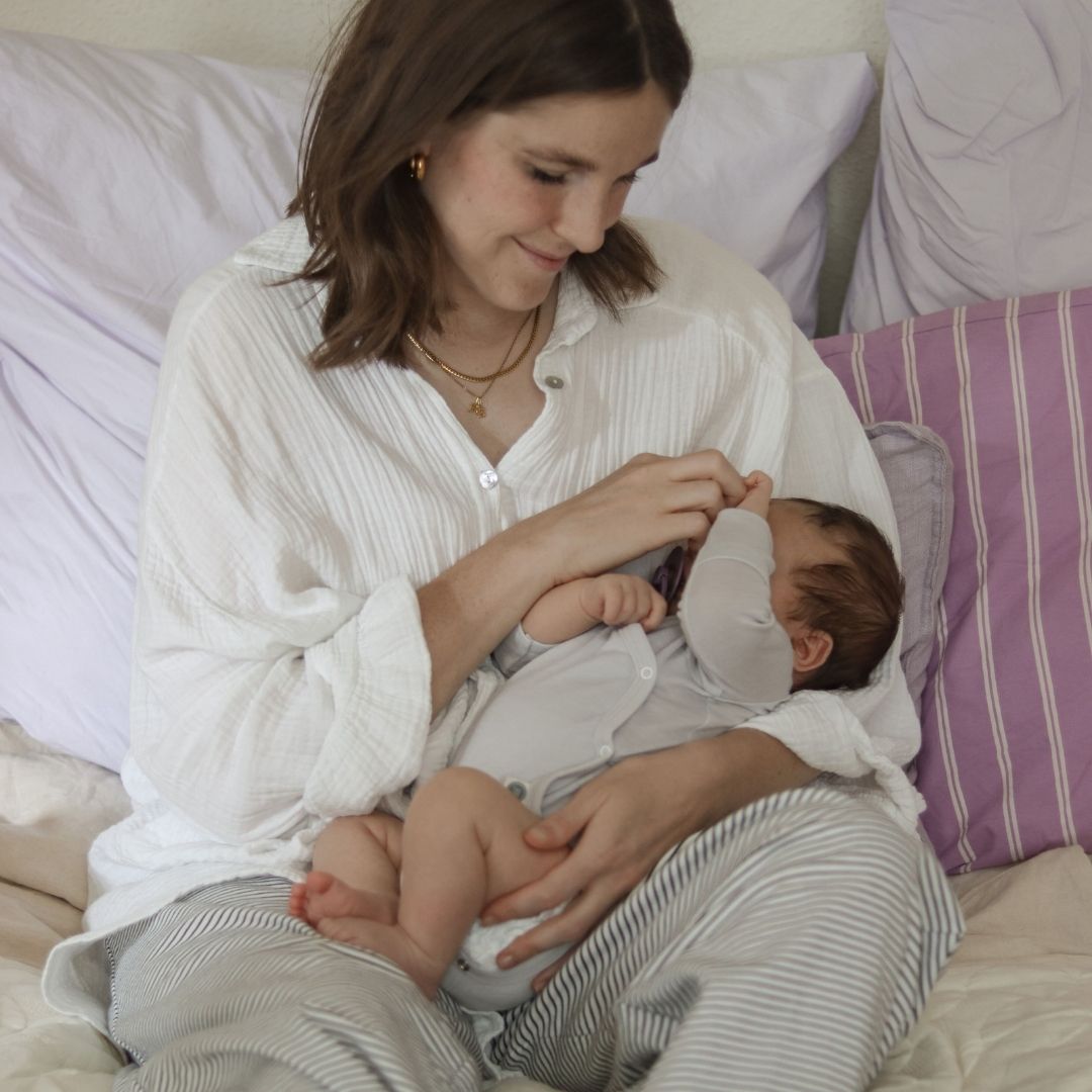 Body incrociato a maniche lunghe lana-merino | Essential Grigio